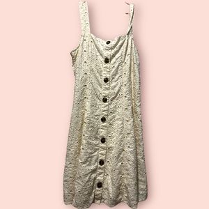 American Eagle Button Down Lace Dress